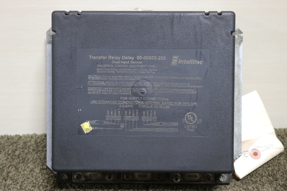 USED MOTORHOME INTELLITEC 00-00803-200 TRANSFER RELAY DELAY FOR SALE RV Components 