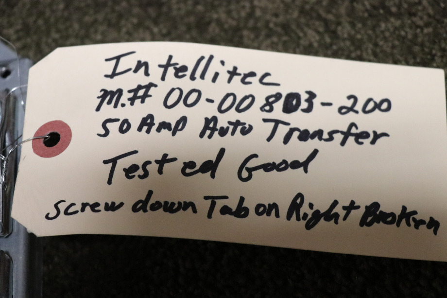 USED RV/MOTORHOME INTELLITEC TRANSFER RELAY DELAY 00-00803-200 FOR SALE RV Components 