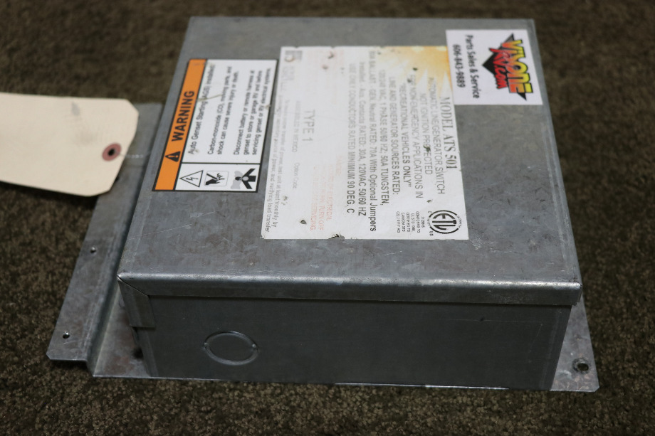 USED RV ATS 501 PARALLAX POWER SUPPLY AUTO LINE/GEN SWITCH FOR SALE RV Components 