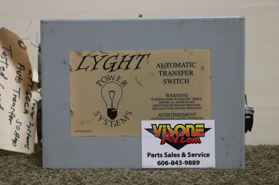 USED LYGHT POWER SYSTEMS LPT 50CA AUTOMATIC TRANSFER SWITCH MOTORHOME PARTS FOR SALE RV Components 