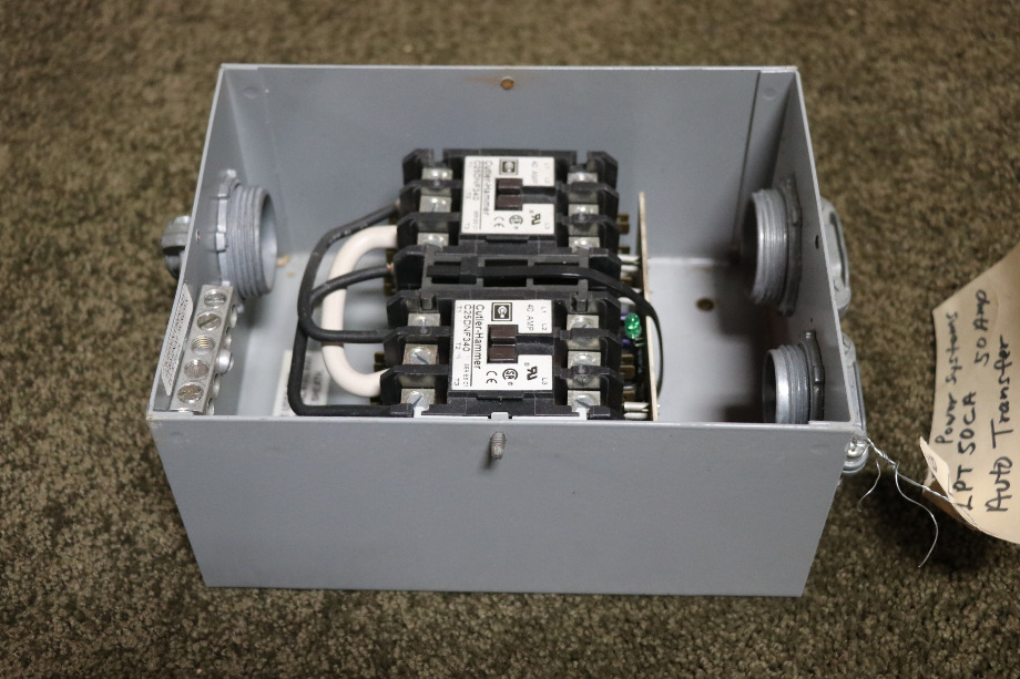 USED LYGHT POWER SYSTEMS LPT 50CA AUTOMATIC TRANSFER SWITCH MOTORHOME PARTS FOR SALE RV Components 