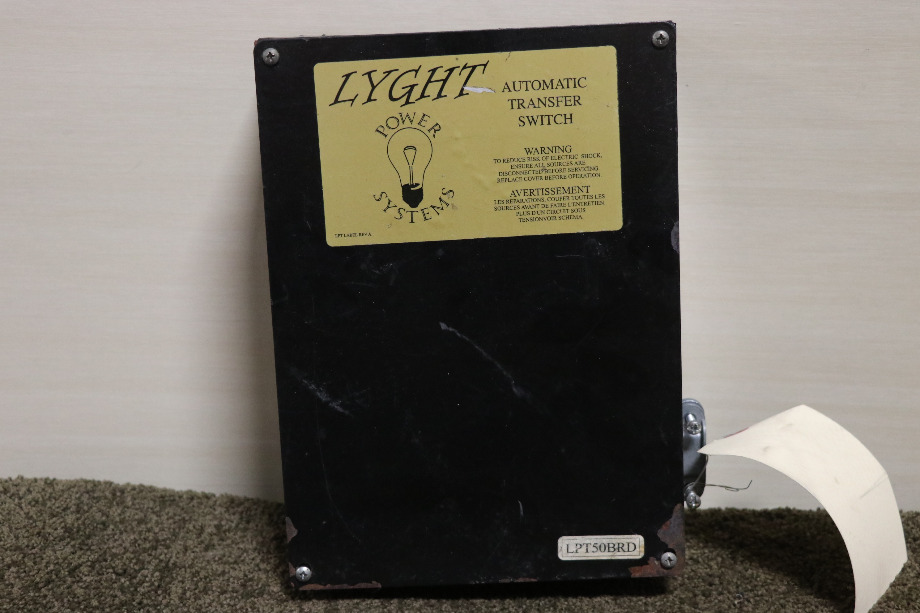 USED RV/MOTORHOME LYGHT POWER SYSTEMS AUTOMATIC TRANSFER SWITCH LPT50BRD FOR SALE RV Components 