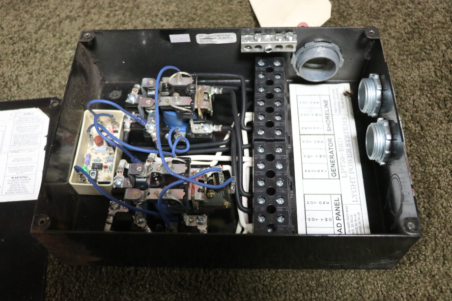 USED RV/MOTORHOME LYGHT POWER SYSTEMS AUTOMATIC TRANSFER SWITCH LPT50BRD FOR SALE RV Components 