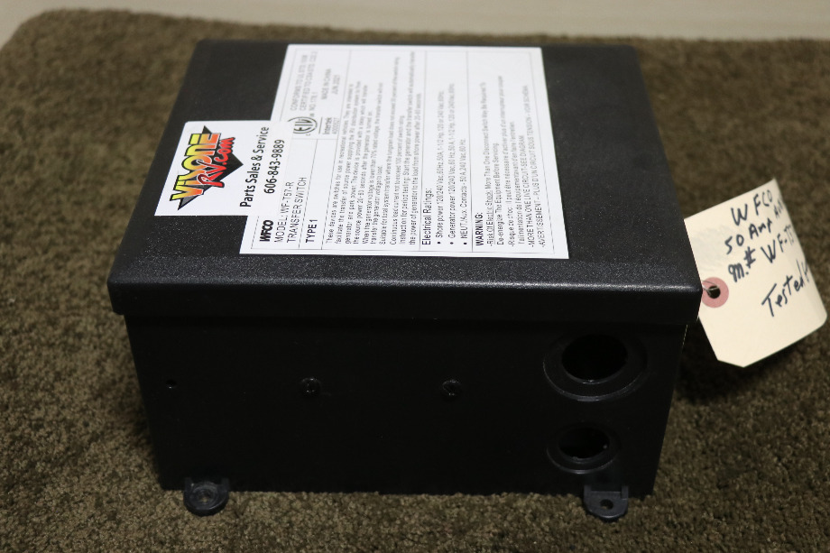 USED WF-T57-R WFCO AUTOMATIC TRANSFER SWITCH RV PARTS FOR SALE RV Components 