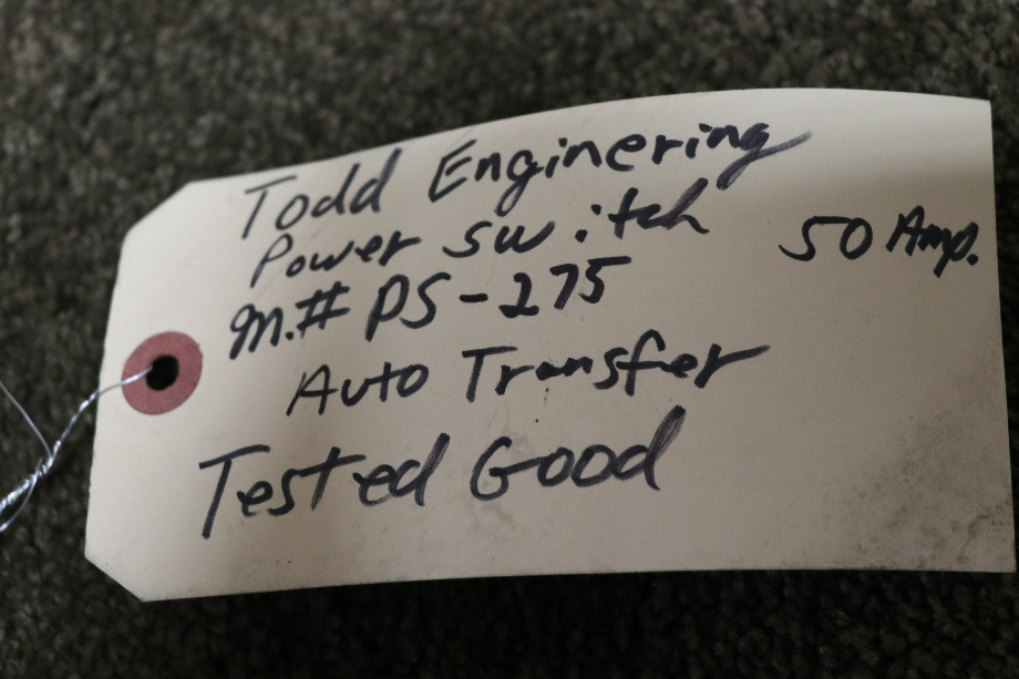 USED POWER SWITCH PS-275 AUTOMATIC TRANSFER SWITCH MOTORHOME PARTS FOR SALE RV Components 