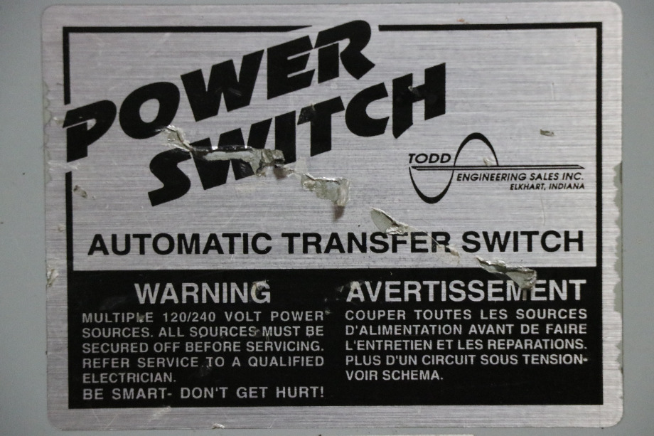 USED POWER SWITCH PS-275 AUTOMATIC TRANSFER SWITCH MOTORHOME PARTS FOR SALE RV Components 