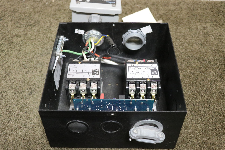 USED MOTORHOME AUTO TRANSFER SWITCH ES50M-65N WITH VOLTAGE SURGE SUPPRESSOR FOR SALE RV Components 