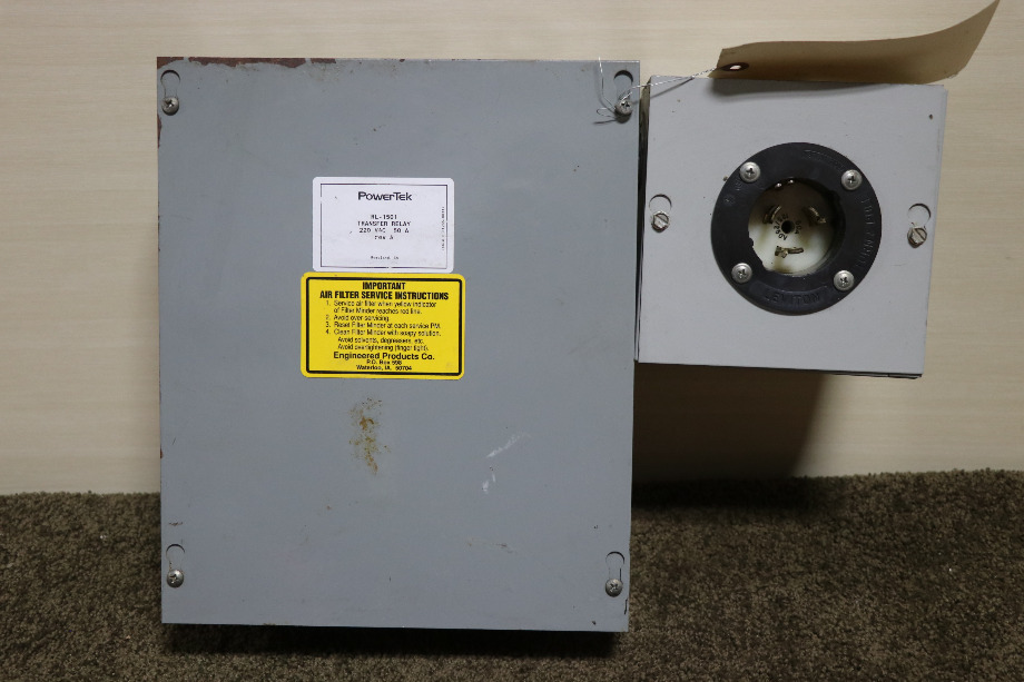 USED RV/MOTORHOME POWERTEK TRANSFER RELAY RL-1501 FOR SALE RV Components 