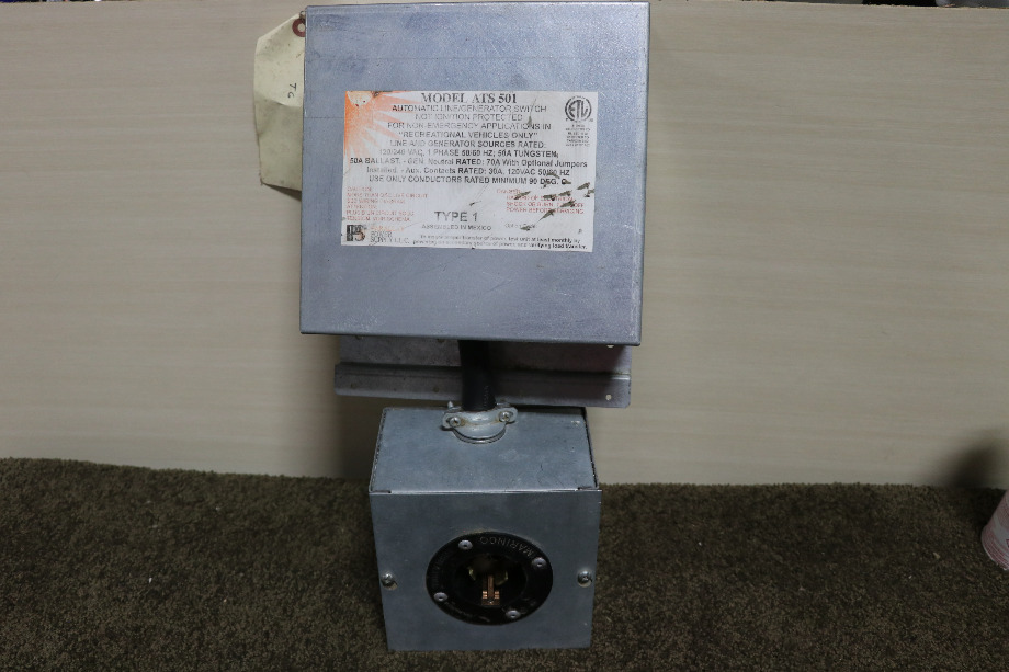 USED ATS 501 PARALLAX AUTO LINE/GEN SWITCH RV PARTS FOR SALE RV Components 