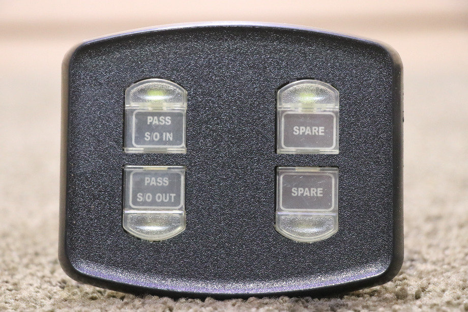 USED MOTORHOME INTELLITEC 4 PUSH BUTTON SWITCH PANEL FOR SALE RV Components 