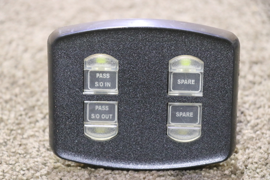 USED MOTORHOME INTELLITEC 4 PUSH BUTTON SWITCH PANEL FOR SALE RV Components 