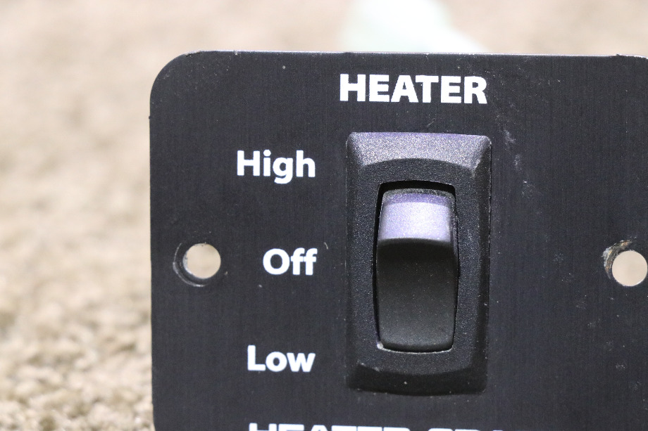 USED HEATER CRAFT HIGH / OFF / LOW SWITCH PANEL RV/MOTORHOME PARTS FOR SALE RV Components 