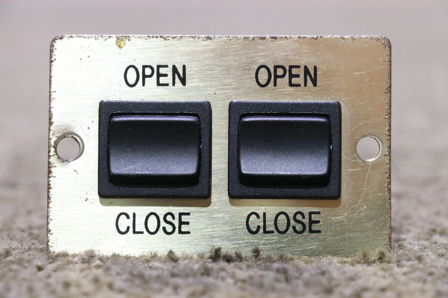 USED RV A9360BR OPEN / CLOSE DOUBLE SWITCH PANEL FOR SALE RV Components 