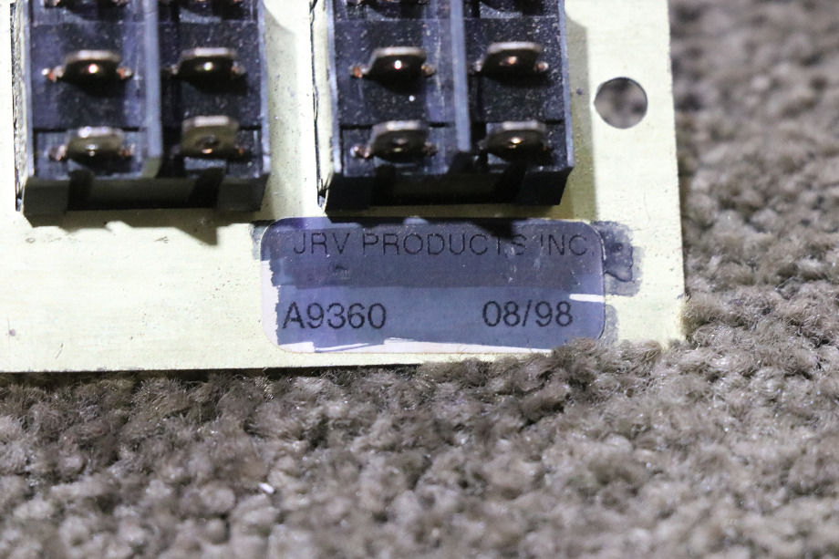 USED MOTORHOME OPEN / CLOSE A9360 DOUBLE SWITCH PANEL FOR SALE RV Components 