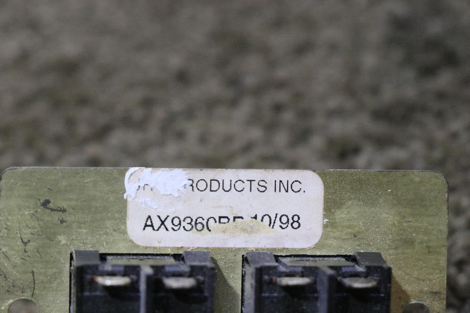 USED RV/MOTORHOME OPEN / CLOSE DOUBLE SWITCH PANEL AX9360BR FOR SALE RV Components 