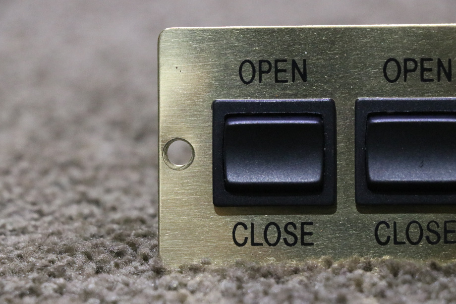 USED RV/MOTORHOME OPEN / CLOSE DOUBLE SWITCH PANEL AX9360BR FOR SALE RV Components 