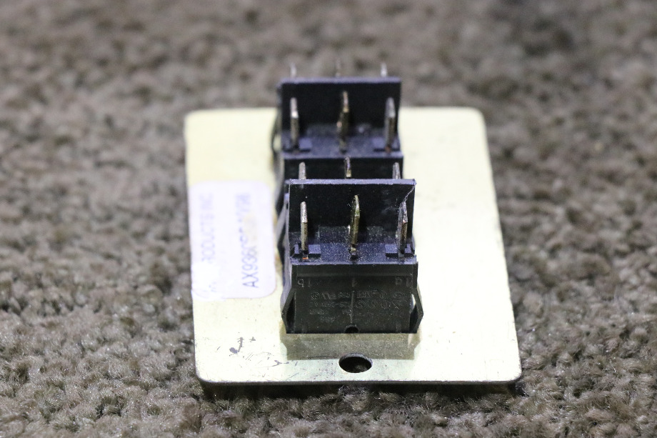 USED RV/MOTORHOME OPEN / CLOSE DOUBLE SWITCH PANEL AX9360BR FOR SALE RV Components 