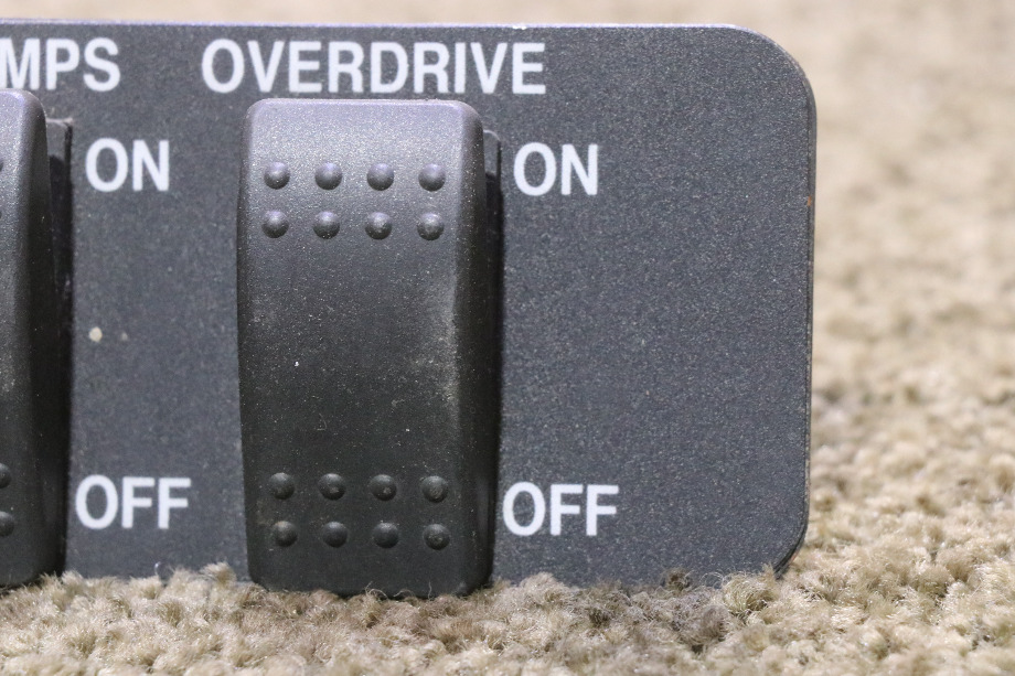 USED FOG LAMPS / OVERDRIVE DOUBLE SWITCH PANEL RV/MOTORHOME PARTS FOR SALE RV Components 