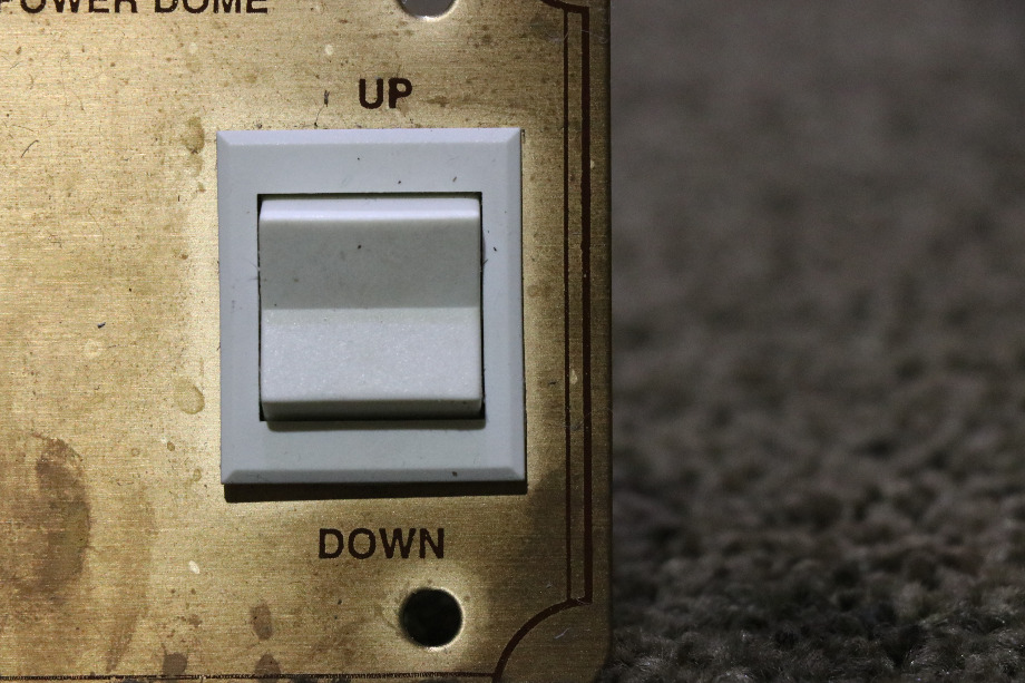 USED POWER DOME DOUBLE SWITCH PANEL RV/MOTORHOME PARTS FOR SALE RV Components 