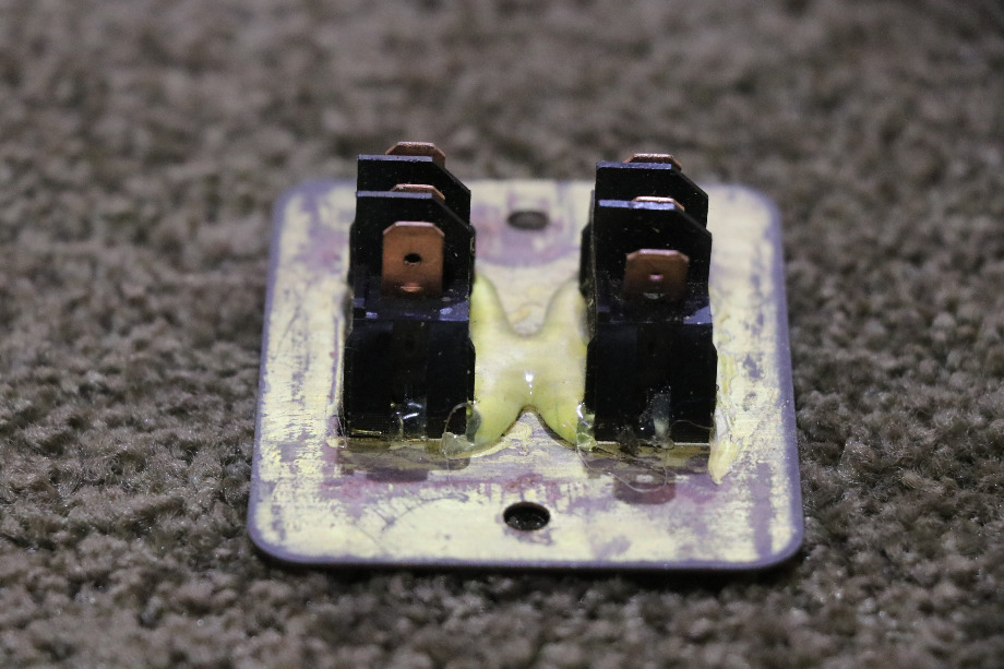 USED BRASS KITCHEN & DINETTE DOUBLE SWITCH PANEL RV/MOTORHOME PARTS FOR SALE RV Components 