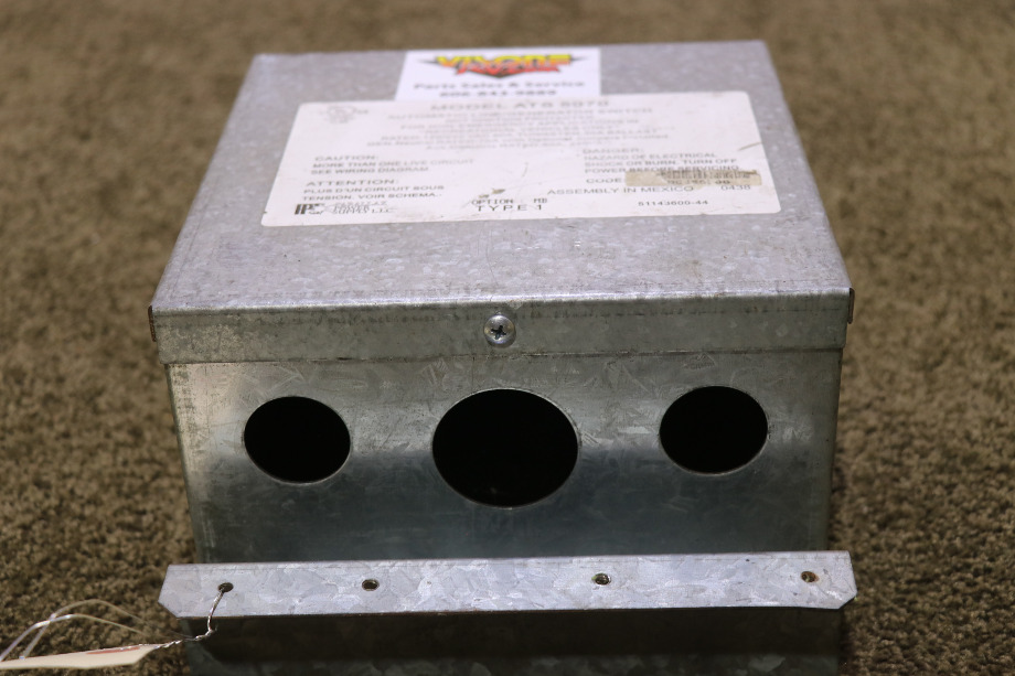 USED PPS ATS 5070 AUTOMATIC LINE/GENERATOR SWITCH MOTORHOME PARTS FOR SALE RV Components 