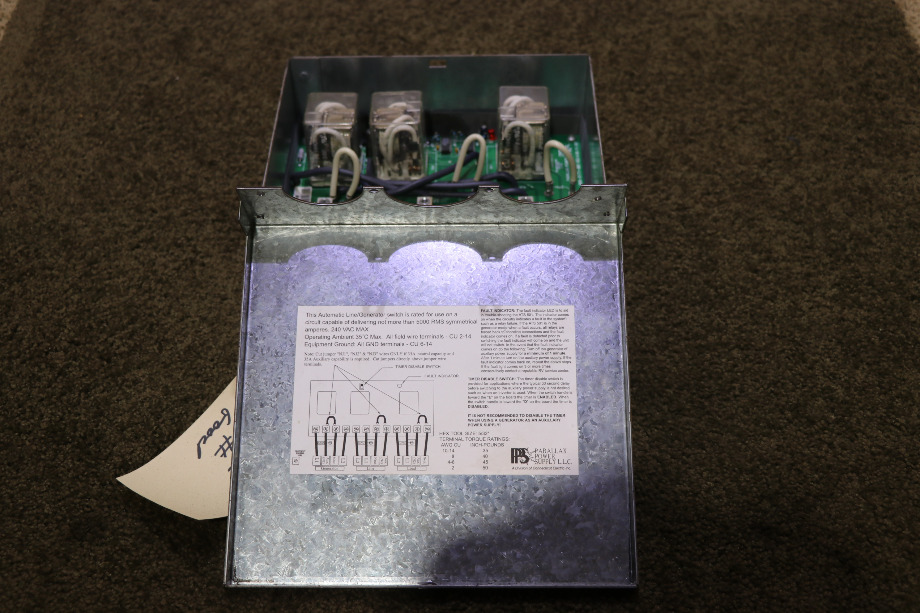 USED PPS AUTOMATIC LINE/GENERATOR SWITCH RV/MOTORHOME PARTS FOR SALE RV Components 