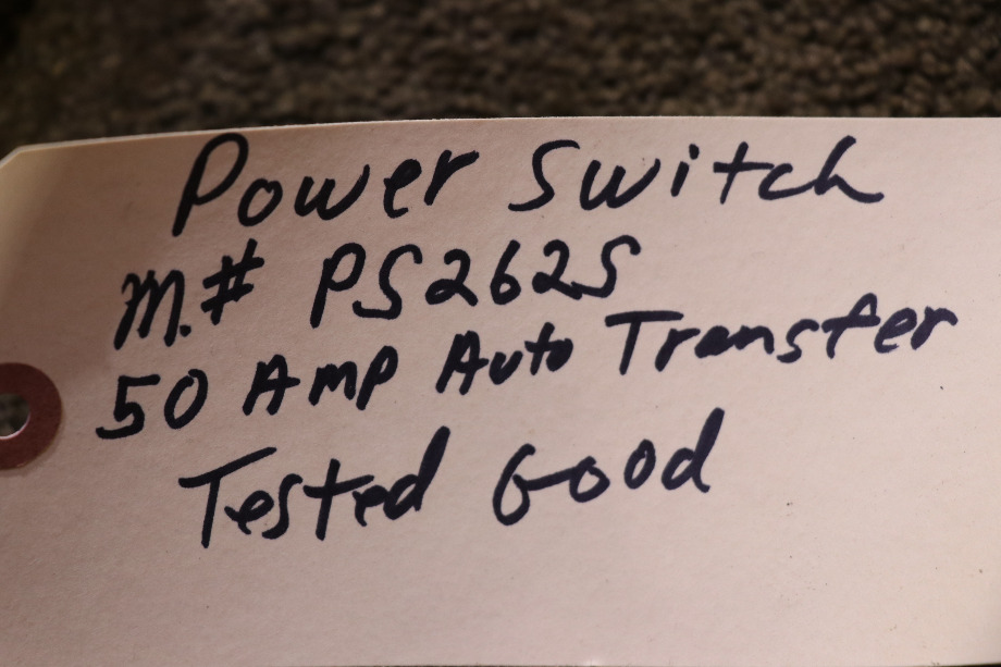 USED RV /MOTORHOME POWER SWITCH AUTOMATIC TRANSFER SWITCH PS262S FOR SALE RV Components 