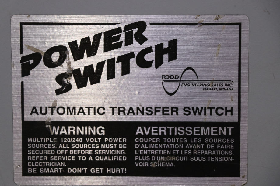 USED RV /MOTORHOME POWER SWITCH AUTOMATIC TRANSFER SWITCH PS262S FOR SALE RV Components 
