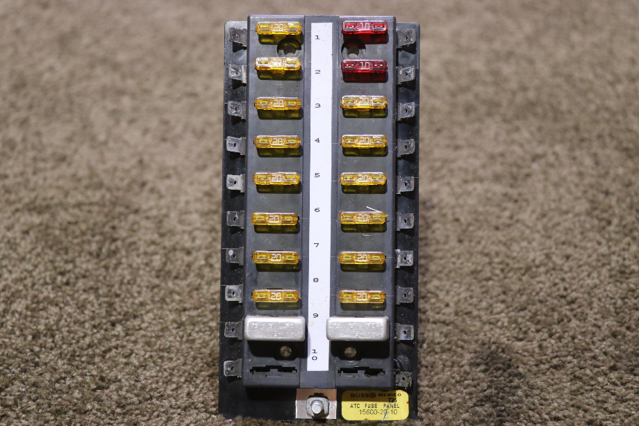 USED RV 15600-20-10 BUSS ATC FUSE PANEL FOR SALE RV Components 