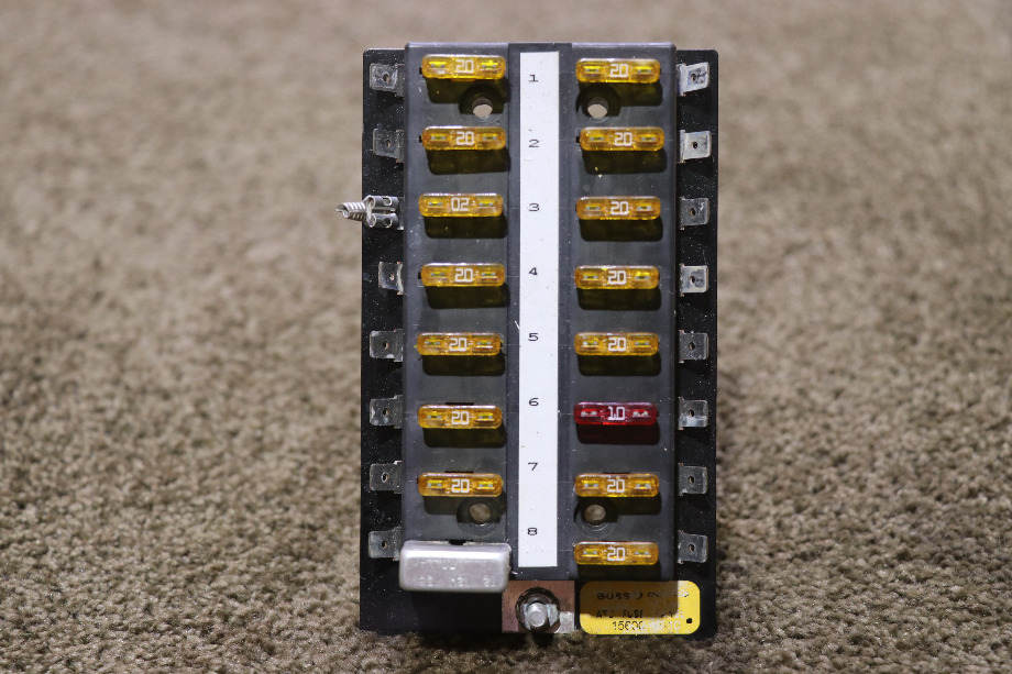 USED MOTORHOME BUSS 15600-20-10 ATC FUSE PANEL FOR SALE RV Components 