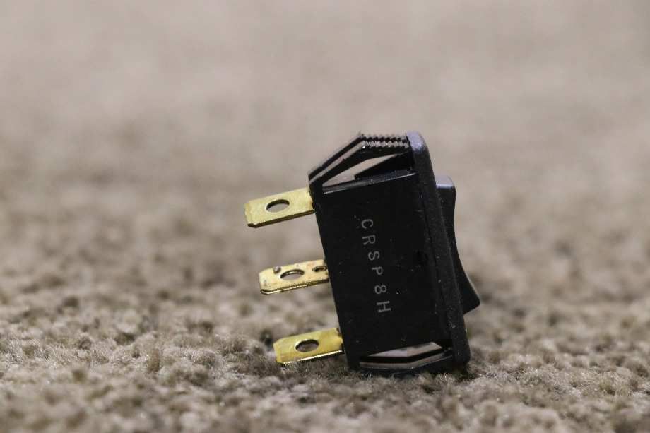USED SMALL BLACK ROCKER SWITCH RV/MOTORHOME PARTS FOR SALE RV Components 