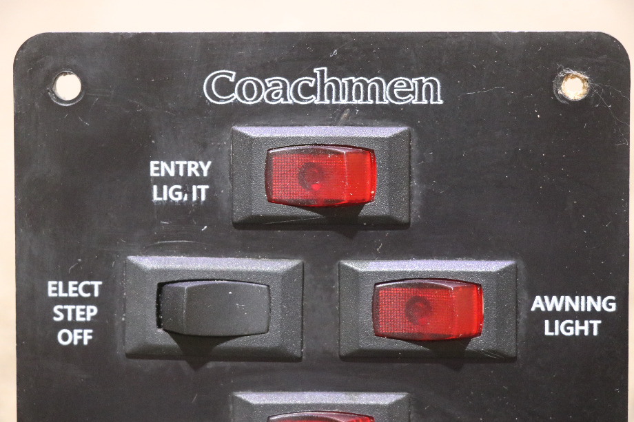 USED SP1407 COACHMEN 5 SWITCH DASH PANEL RV PARTS FOR SALE RV Components 