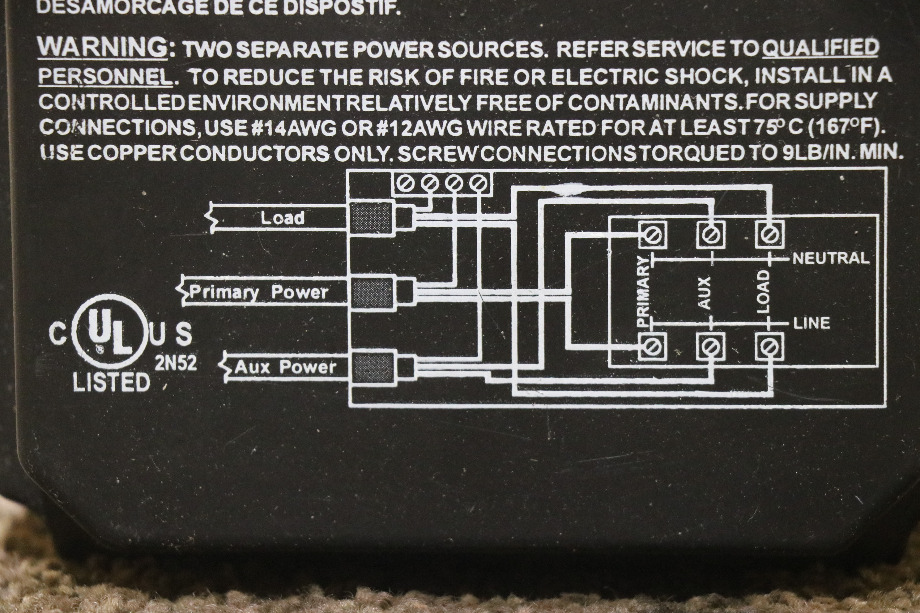 USED RV 00-00568-000 INTELLITEC TRANSFER RELAY DELAY FOR SALE RV Components 