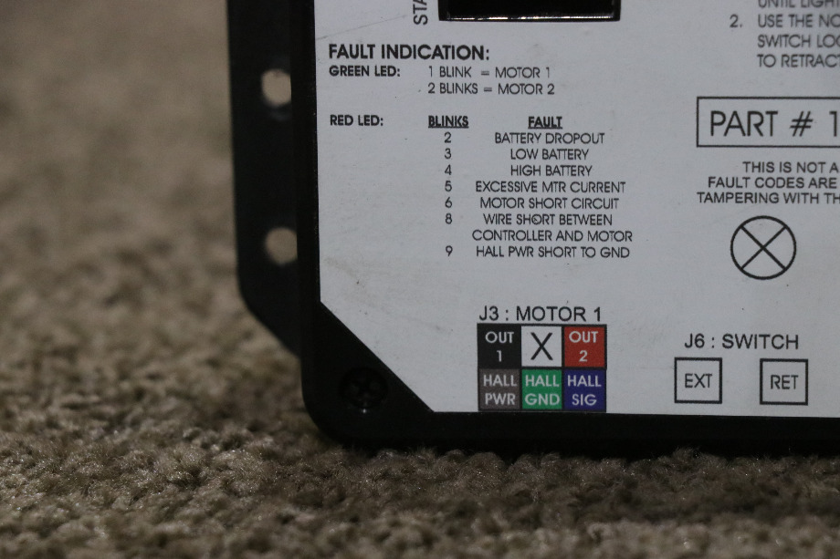 USED 13398-D0 LIPPERT DUAL MOTOR SYNCHRONOUS VELOCITY SLIDE CONTROLLER RV PARTS FOR SALE RV Components 