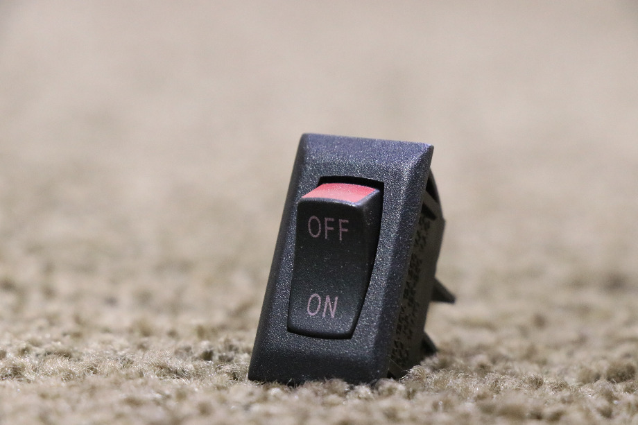 USED MOTORHOME BLACK OFF / ON ROCKER SWITCH FOR SALE RV Components 