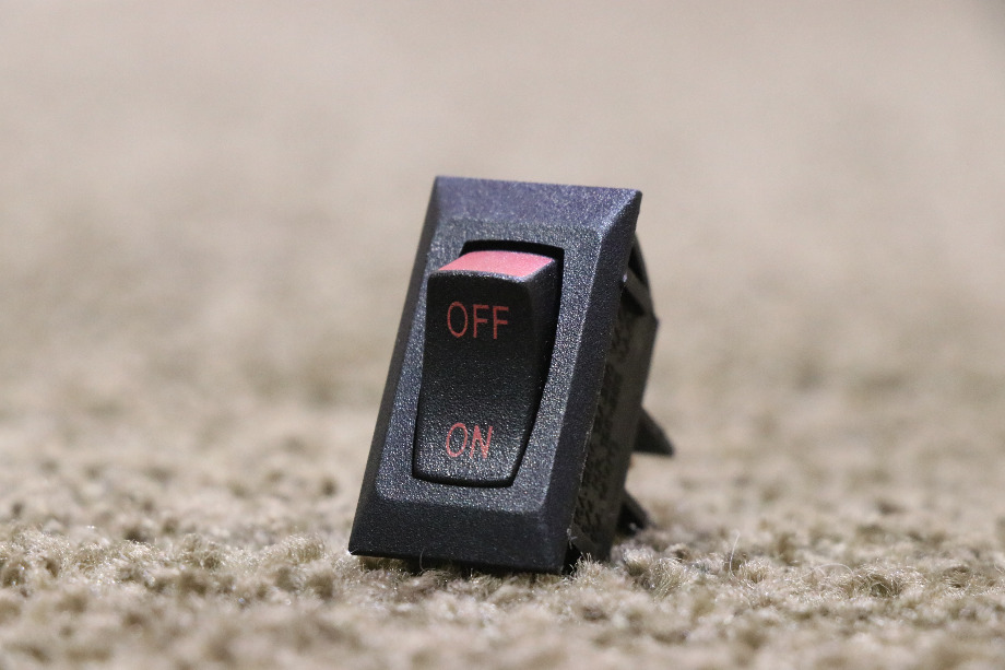 USED OFF / ON BLACK ROCKER SWITCH MOTORHOME PARTS FOR SALE RV Components 