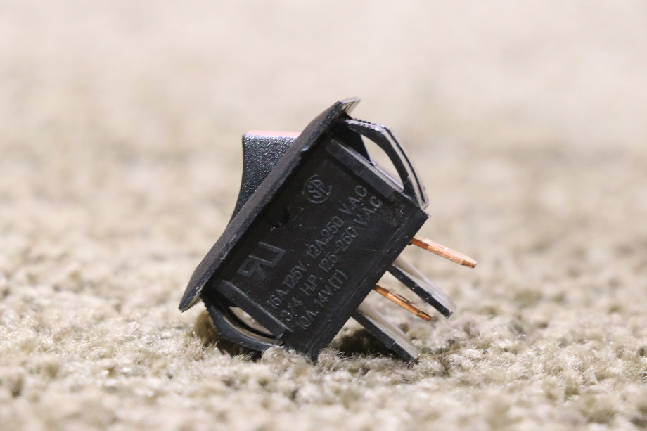 USED OFF / ON BLACK ROCKER SWITCH MOTORHOME PARTS FOR SALE RV Components 