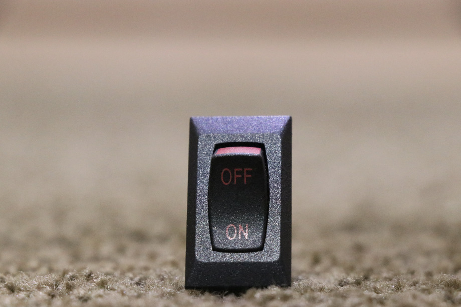 USED OFF / ON BLACK ROCKER SWITCH RV/MOTORHOME PARTS FOR SALE RV Components 