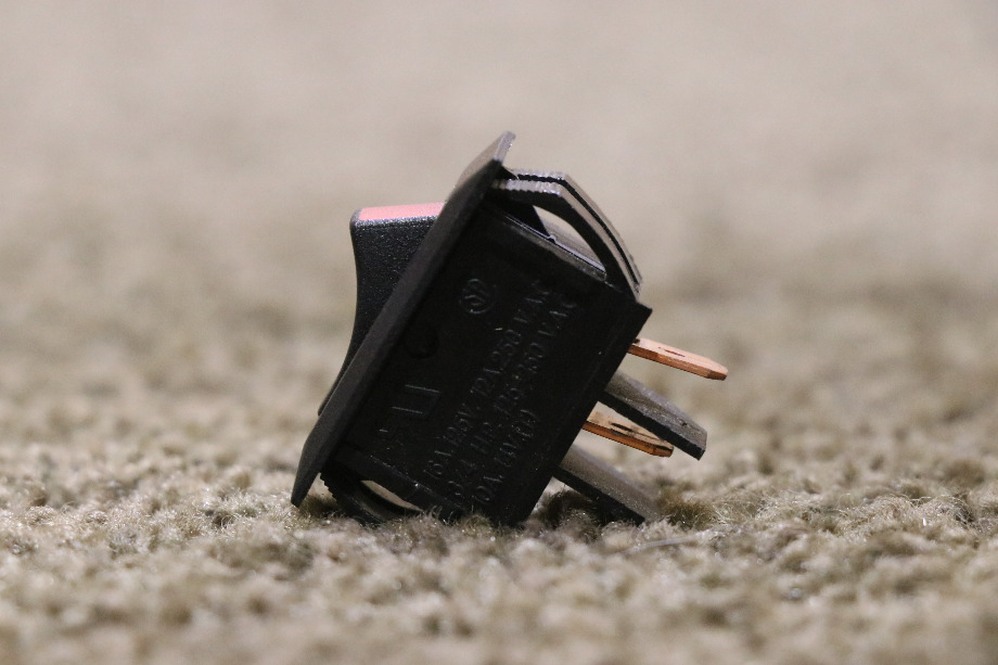 USED OFF / ON BLACK ROCKER SWITCH RV/MOTORHOME PARTS FOR SALE RV Components 