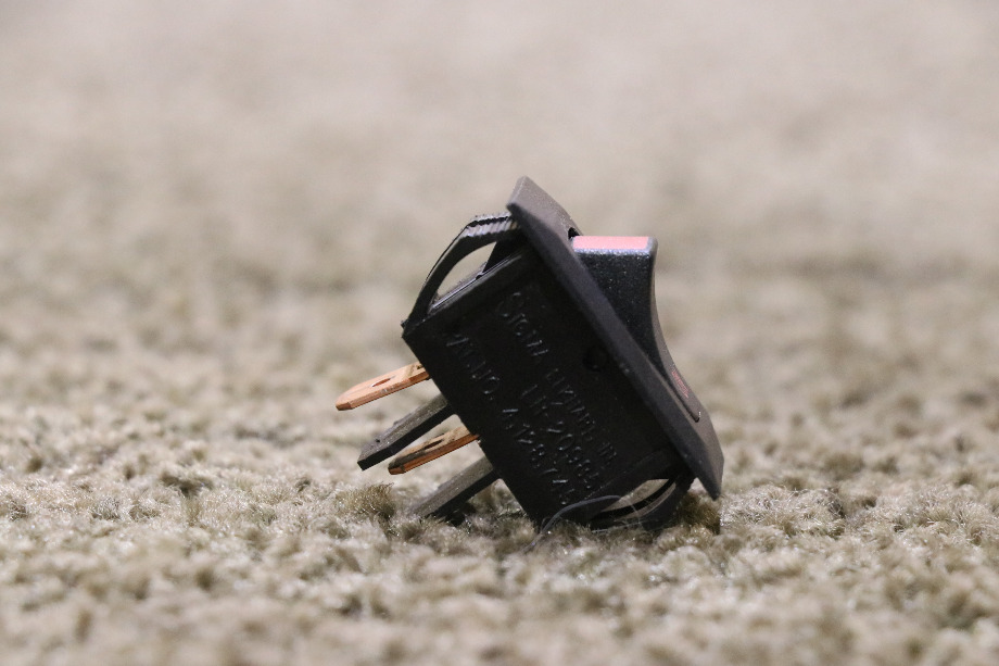 USED OFF / ON BLACK ROCKER SWITCH RV/MOTORHOME PARTS FOR SALE RV Components 