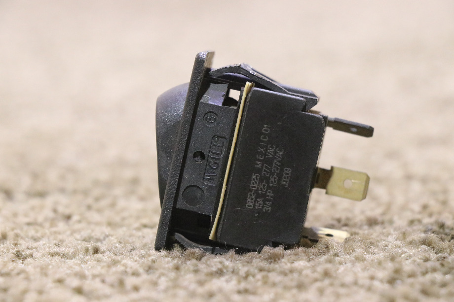USED BLACK ROCKER 0852-0225 SWITCH MOTORHOME PARTS FOR SALE RV Components 