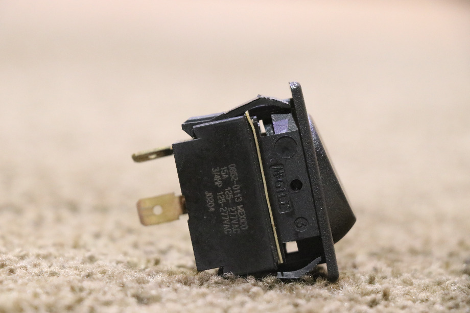 USED BLACK ROCKER SWITCH 0852-0113 RV/MOTORHOME PARTS FOR SALE RV Components 