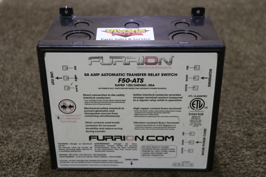 USED MOTORHOME FURRION F50-ATS AUTOMATIC TRANSFER RELAY SWITCH FOR SALE RV Components 