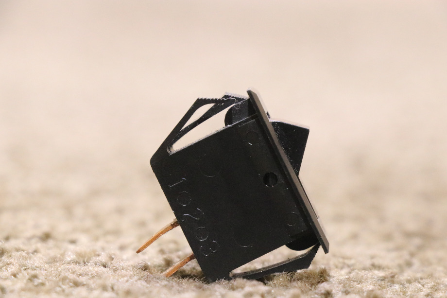 USED SMALL BLACK ROCKER DASH SWITCH MOTORHOME PARTS FOR SALE RV Components 