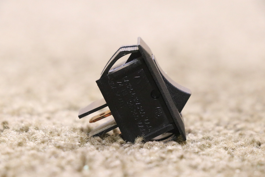 USED SMALL BLACK ROCKER SWITCH MOTORHOME PARTS FOR SALE RV Components 