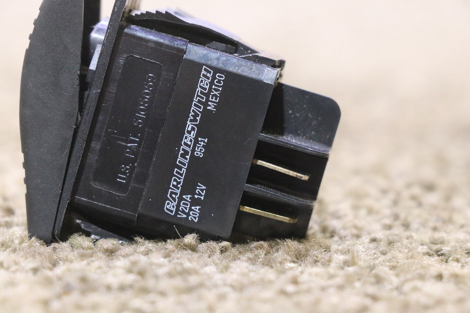 USED MOTORHOME BLACK V2DA ROCKER SWITCH FOR SALE RV Components 