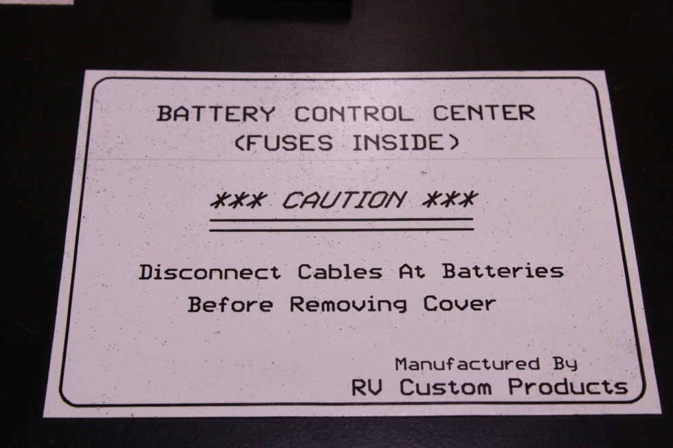 USED BATTERY CONTROL CENTER DIESEL F73-1040 FOR SALE RV Components 