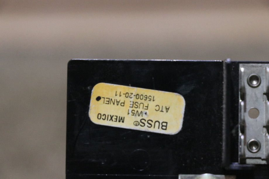 USED RV/MOTORHOME  BUSS ATC FUSE PANEL 15600-20-11 FOR SALE RV Components 