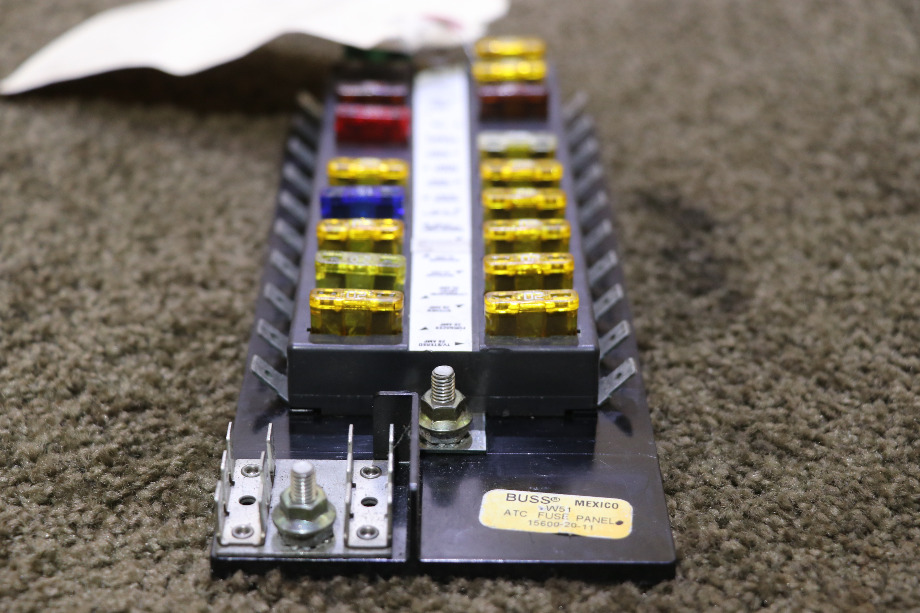 USED RV/MOTORHOME  BUSS ATC FUSE PANEL 15600-20-11 FOR SALE RV Components 