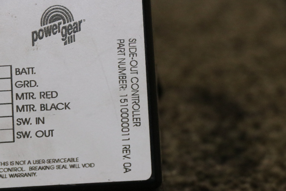 USED RV 1510000011 POWER GEAR SLIDE OUT CONTROLLER FOR SALE RV Components 